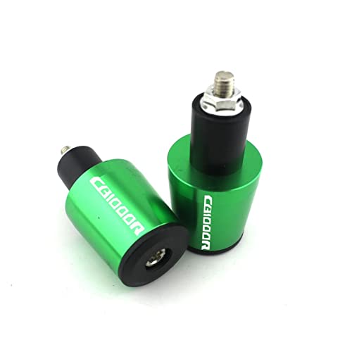 Poignées de guidon moto 22mm embouts de guidon Honda CB1000R Gsxr 600 vert