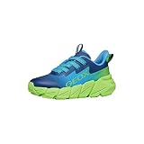 Transpirable Geox J FLEXYPER Fast Boy - Zapatillas Deportivas LT Blue/Lime, Talla 38 EU