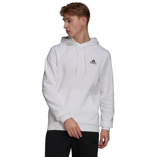 Sweat homme adidas Essentials résistant au froid avec sa capuche doublée en fleece doux