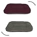 Produktbild BedDog® 2in1 Hundebett REX, L, Bordeaux-grau, Wende-Hunde-Kissen oval-rund, großes Hundekörbchen, waschbares Hundebett, Hundesofa für drinnen, draußen