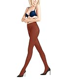 FALKE Damen Strumpfhose Family, Baumwolle, 1 Stück, Rot (Terra 8829), 36-38