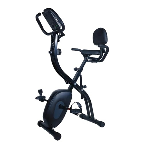 VéLo MagnéTique Pliable, VéLo D'Appartement, SièGe Large Et Confortable, EntraîNement Cardio, VéLo D'Appartement Pliable avec RéSistance RéGlable