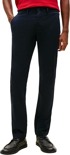 Tommy Hilfiger Pantalon Homme Core Bleecker 1985 Pima Cotton Chino, Bleu (Desert Sky), 33W / 30L