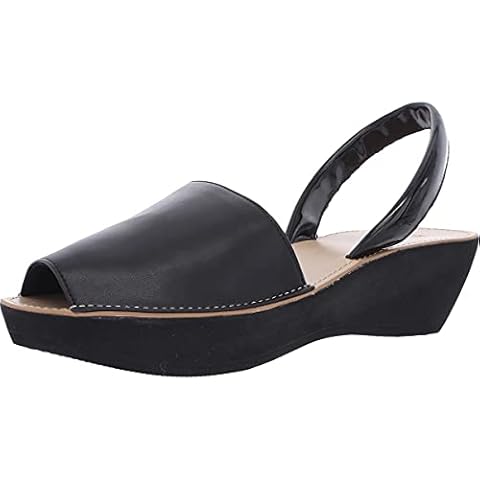 Kenneth Cole REACTION Women's Fine Glass Slingback Platform Sandal, Black, 9.5 M US Cover