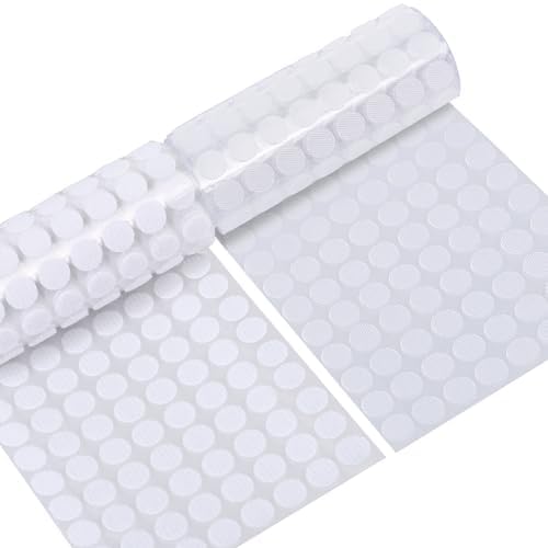 Self-Adhesive Hook and Loop Dots Set 10/15/20mm, Sticky Dots Double Sided