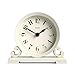 JONES CLOCKS® Saloon Kaminsims Uhr | Traditionelles doppelschneckendesign | Blasscreme | Zeitgenössischer klassischer Stil für Schreibtisch, Tisch, Regal oder nachttisch