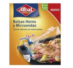 Lot de 10 sacs de cuisson à la vapeur pour micro-ondes ALBAL