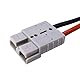 HISports Anderson Batterieanschluss Stecker 50 A 600 V mit O-Ring Kabel 10 AWG 50 cm,Ladestecker für Gabelstapler, Anhänger, Wohnwagen, Boote, Solaranlagen
