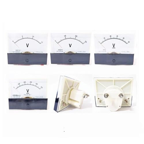 Voltmètre à panneau analogique 44C2 DC 50V pour contrôle de tension et surveillance circuit