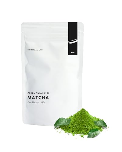Ceremonial Matcha Kiri - Reines Grüntee-Pulver aus Japan - Original Japanischer Tee der Ersten Ernte - 100% Natürlich & Laborgeprüft - 100g