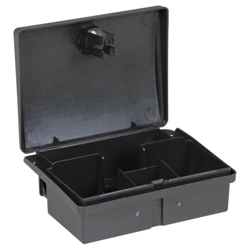 Trampas para ratones negras de 13x10x4 cm pack de 20 unidades para control de plagas 2