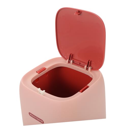 Poubelle de bureau avec couvercle anti-odeur pour table compacte de maison