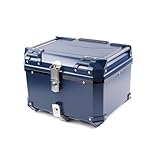 バイク リアボックス 57L 大容量 トップケース ABS 軽量 バイクボックス 四角 耐衝撃 防犯対策 キーロック可能 取付ベース 簡単脱着 汎用 クロスカブ/ハンターカブ等 防水 防塵 バックレスト付き ツーリング/通勤/デリバリーも適 日本語取扱説明書付き