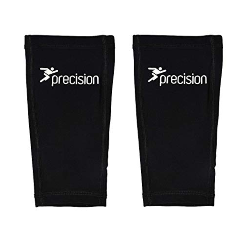 Precision Unisex's Pro Matrix Shinguard Sleeves, Black, Small