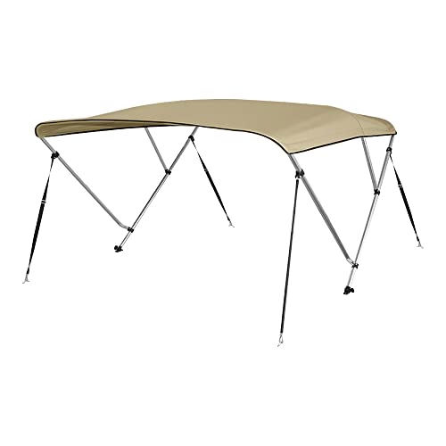 4 Seasons Bimini Top Boat Cover 3 Bow 6 Ft. Long In Different Sizes & Colours (Beige, 36" High 3 Bow 6' Ft. L X 67" - 72" W) #TOP4