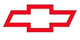 (Set of 3) Chevy Bowtie Red Printed Decal Sticker - Sticker Graphic - Auto, Wall, Laptop, Cell, Truck Sticker for Windows, Cars, Trucks