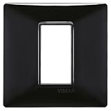 Realizzata in plastica Vimar 14641.05 Plana Placca 1 modulo, tecnopolimero, nero