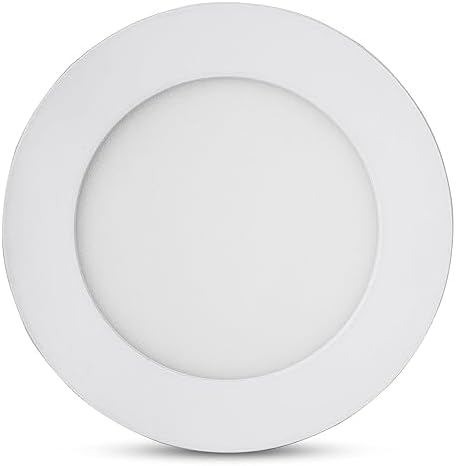 3W Round LED Panel Ceiling Light, White/Warm White, Ultra Slim, Aluminum and Plastic, 9x3x11cm -AB-Z897