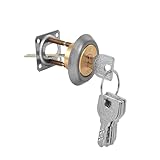 BE-TOOL Rim Cylinder Lock Single Head Copper Lock Cylinder with 6 Pcs Keys Replacement Easy to Use for Home, Office, Garden Shed