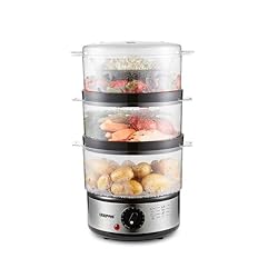 ✅ EACH BOWL 2.4L CAPACITY & 400W FOOD STEAMER – It comes with 3 transparent bowls with 2.4 L capacity each, ideal for cooking for small families. Bowls are transparent, allowing you to see the food while cooking / steaming. Ideal for steaming vegetab...