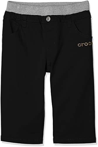 Crocs 119648 Boys Twill Shorts, Black, 120