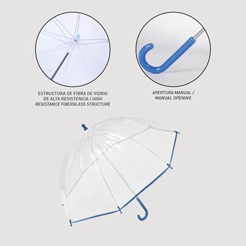 Paw Patrol Regenschirm für Kinder mit buntem Design von Chase, Marshall und Skye – Windfester Kinderschirm mit sicherer Handöffnung und ergonomischem Griff