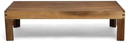 Great Deal Furniture Alice Outdoor アカシア木製ソファ5点セット チーク材とベージュ