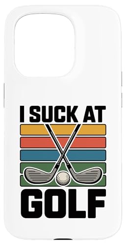 I Suck At Golf Joke ʔSt s Ȓj St X}zP[X iPhone 15 Pro p