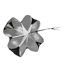 SKLZ Speed Chute Resistance Parachute for Speed and Acceleration Training Grey / Black, 54-Inch