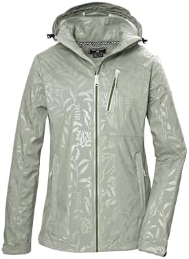 killtec Mujer Chaqueta softshell/chaqueta de exterior con capucha con cremallera