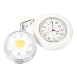Abaodam Einziehbare Krankenschwesteruhr mit Clip Analoge Taschenuhr für Pflegepersonal Frauen und...