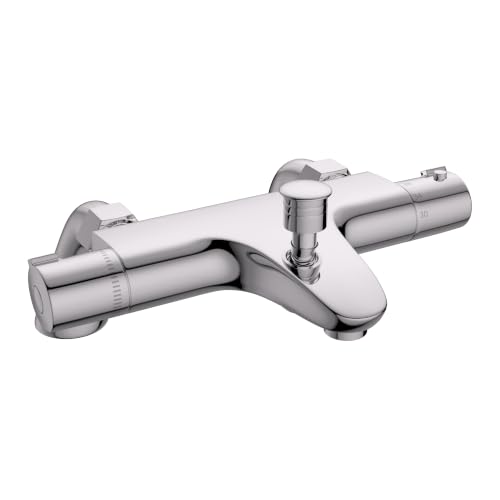 MORADO Mitigeur Baignoire Thermostatique,Robinet de baignoire avec arrêt de sécurité à 38°C,Chromé