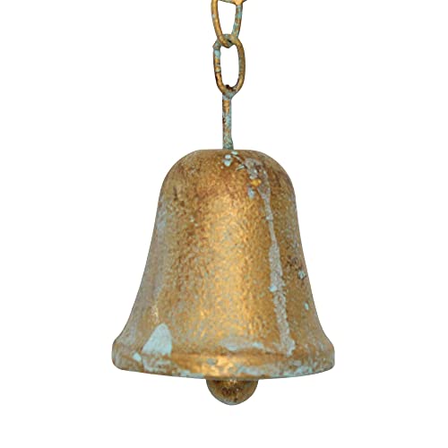 Midwest-Cbk Patina Golden Bees With Bell Wind Chime 25 Inches Metal #TOP2