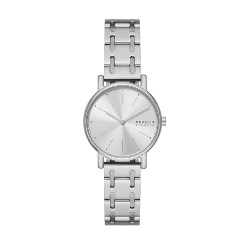 Orologio Da Donna Skagen Signatur - Quadrante Bianco, Cinturino In Pelle, Resistente All'Acqua 50m - Foto 13
