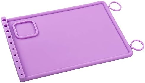 YHSWE Non-stick Slab Silicone Mat Pad Rectangle Sheet 1Piece Purple
