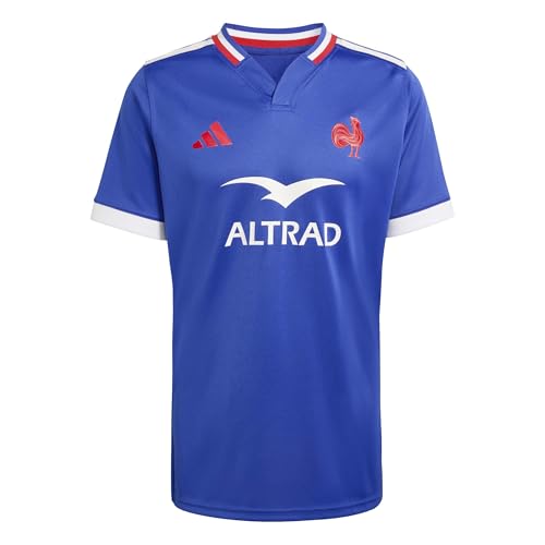 Maillot France Rugby adidas Homme Replica en coloris Semi Lucid Blue taille L