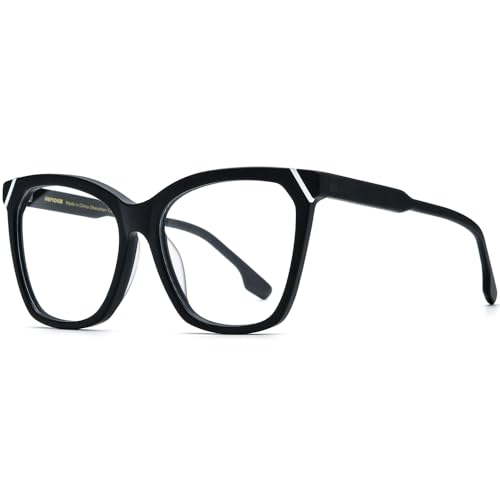 Image of HEPIDEM Multicolor Acetate Glasses Frame Women,Oversize Round Optical Eyeglasses 9345
