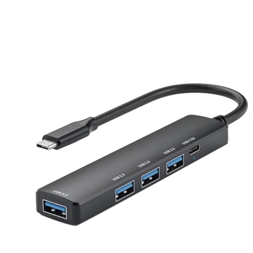 Suoumwa Estación de Acoplamiento USB 5 en 1 Hub USB PD 100W 4K 30Hz USB 3.0 USB2.0 USB C HUB Splitter para PC Computadora Portátil Hub Tipo C