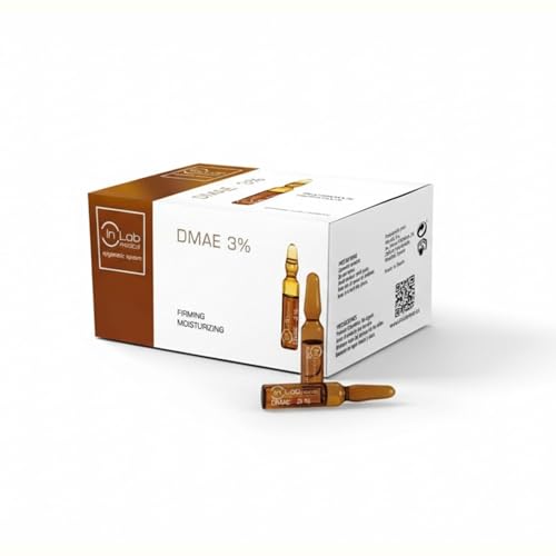 InLab Ampollas Faciales DMAE 3% | Efecto Tensor y Lifting Inmediato | Reafirmante, Hidratante y Antiedad | 30 x 2ml
