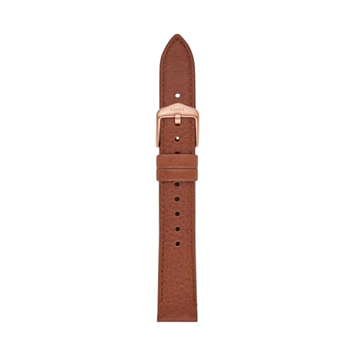 Image of Fossil Men's 22mm Dark Brown LiteHide Leather Watch Band