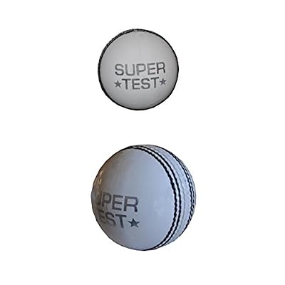 CD White Cricket Match Ball Super Test