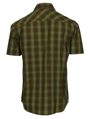 Gioberti Men's Short Sleeve Solid Dress Shirt - Burgundy Red, Small, Classic Fit For Business & Casual - View #3
