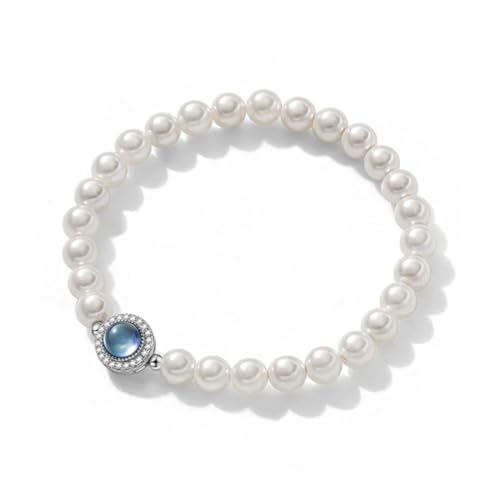 Pulsera Perlas para Mujer y Niña, Pulseras para Mujer, Elegante Joya Cotidiana Como, Para Madres, Amiga, Hermana, Mamá, Cumpleaños, Amistad