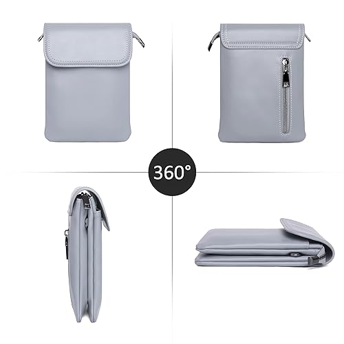 Image of KUKOO Small Crossbody Bags for Women PU Leather Cell Phone Purse Wallet with Credit Card Slots