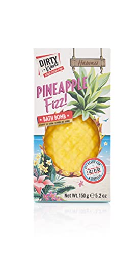 Dirty Works Destination Hawaii Ananas Fizz Badebombe 150g gelb