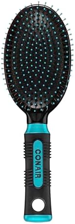 Conair Hair Brush, Detangling, Metal Bristles, Cushion Base, Teal