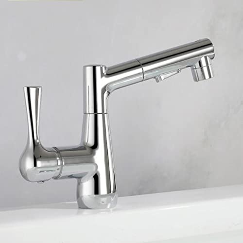 Grifo de lavabo extraíble con ducha extensible y control monomando 7