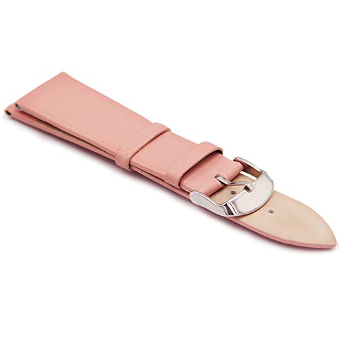 Preisvergleich Produktbild HBDG Strap Lederarmband Uhrenzubehör Damen Herren Classic Strap 18mm Pink