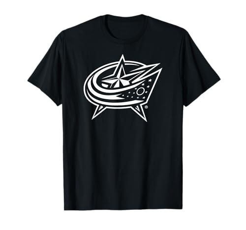 Blue Jackets Two Tone Black T-Shirt