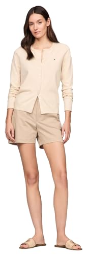 Image of TOMMY HILFIGER Women's Solid Cardigan Sweater with Regular Buttons Collection 2025